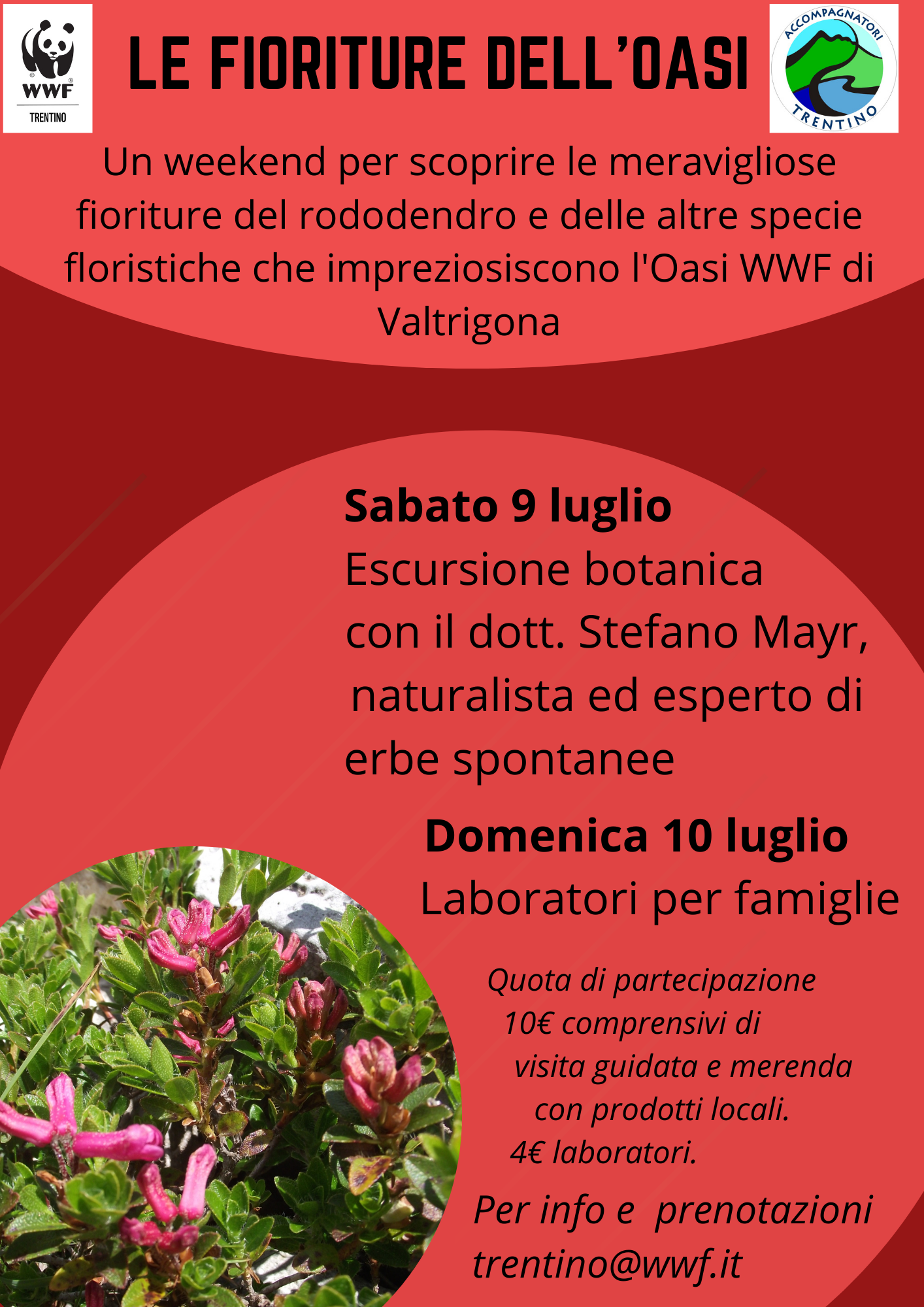 Locandina: Le fioriture dell'Oasi: escursione botanica a Valtrigona con Stefano Mayr